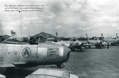 Korean War F86 F Sabre Kimpo 1953 Fighting Eagles