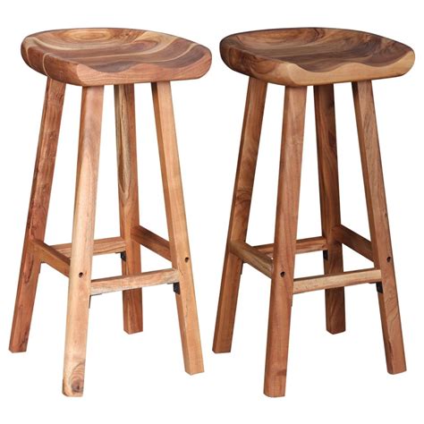 Within our photo gallery you'll find residential and commercial applications that use round stools, metal chairs, wood chairs, and chairs with upholstered seats. 2x Wooden Bar Stools Metal Breakfast Kitchen High Chair ...