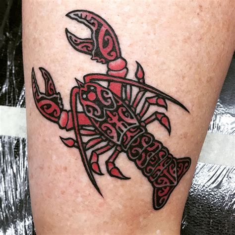 Tribal Lobster Tattoo Inked By Paulo At Pacific Soul Tattoos Oahu Hi