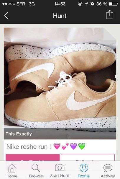 Shoes Roshe Runs Nude Nike Nike Free Run Nike Sneakers Nike Roshe