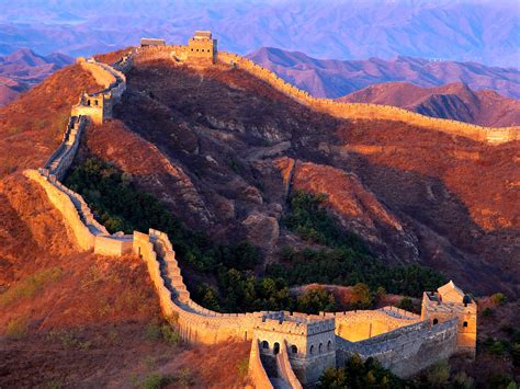 Great Wall Of China China At Sunset 1146 World All Details