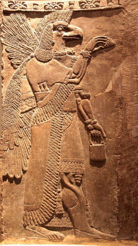 Low Relief Of An Assyrian God Ancient Near East Sumerian Ancient