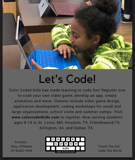 Coding made simple coding made for kids = coding made fun! We are coding the future in color ...