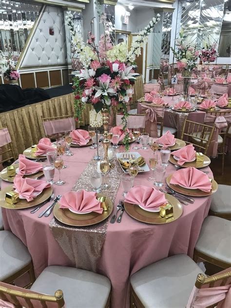 Pin By Andersonmegan Gmbh On Baby Shower Rose Gold Table Pink Table