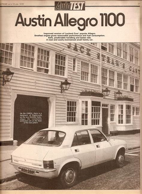 Austin Allegro 1100 Road Test 1976 1 The Vehicle Details Flickr