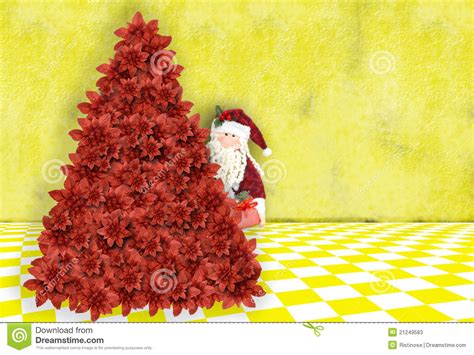 Santa Claus Leaving Ts Under The Christmas Tree Stock Illustration Illustration Of