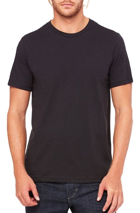 Bellacanvas Unisex Jersey Short Sleeve Crewneck T Shirt Vintage Black