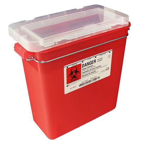 Three Gallon Sharps Disposal Container For M Series Or A Series Carts
