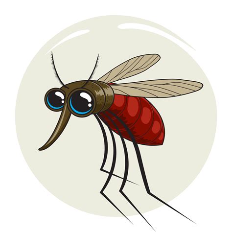 Mosquito Cartoon Cute Animals Illustration 3513758 Vector Art At Vecteezy