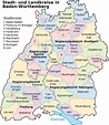 Map of Baden-Württemberg 2008 - Full size
