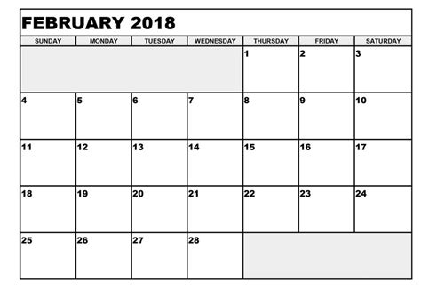 2018 Monthly Calendars Printable Activity Shelter