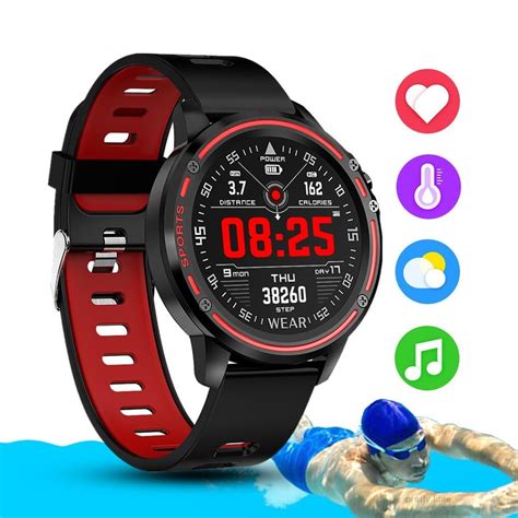 L8 Waterproof Smart Watch For Men Fit Bluetooth Smart Fitness Tracker