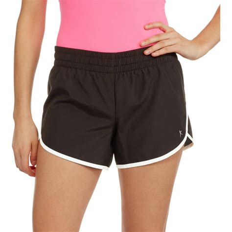 danskin now women s active dolphin woven running shorts with built in liner
