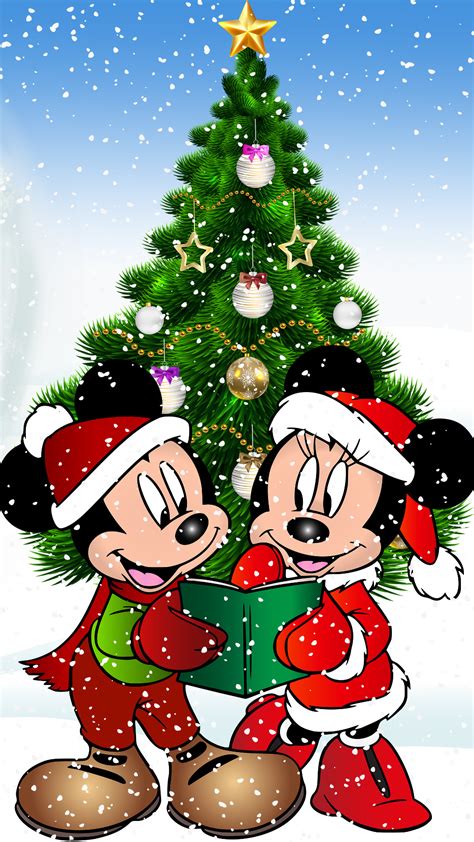 Mickey Mouse Christmas Wallpaper Hd Mobile 1080×1920 Mickey And