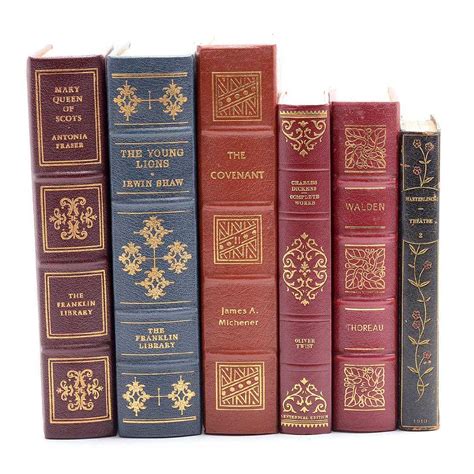 Large Collection Of Leather Bound Books