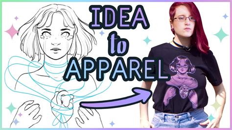 How I Turned My Art Into Clothing Youtube