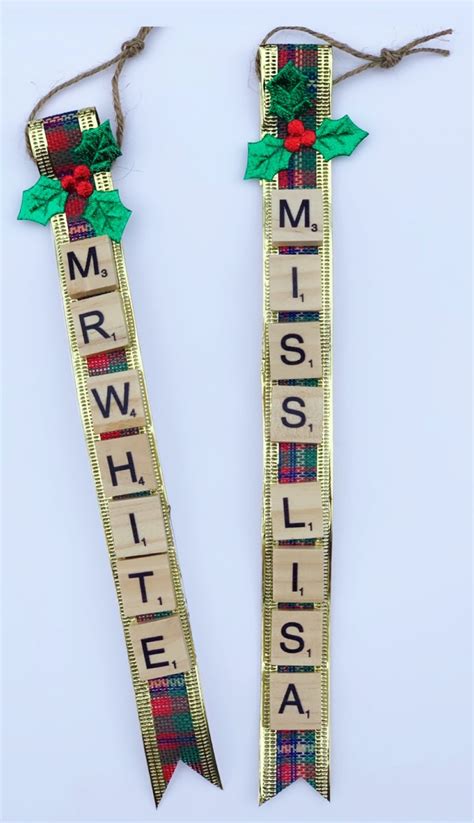 Scrabble Tiles Ribbon Christmas Tree Decoration Be A Fun Mum