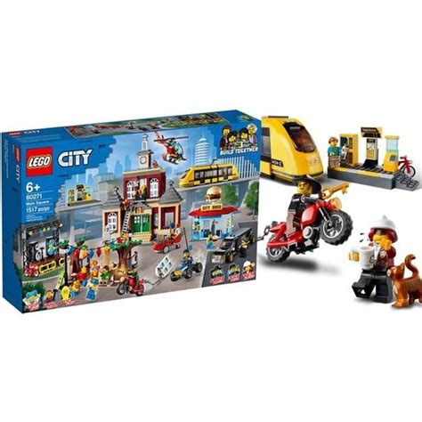 Lego City Main Square 60271 Set With 1517 Pieces Featuring A Town Hall