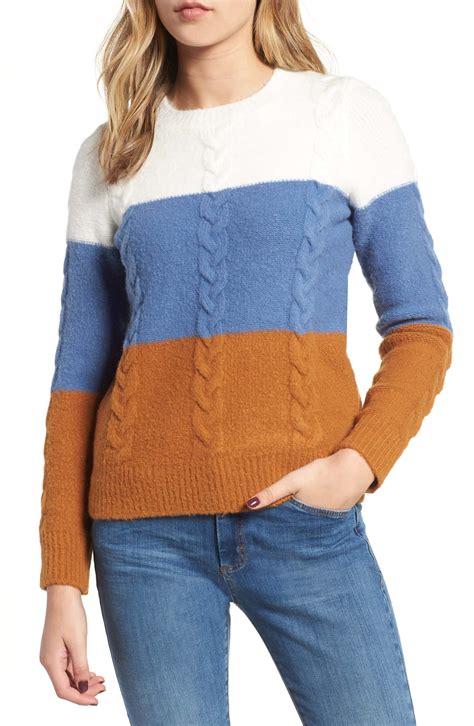 Endless Rose Colorblock Sweater Nordstrom Color Block Sweater Sweaters Women Fashion