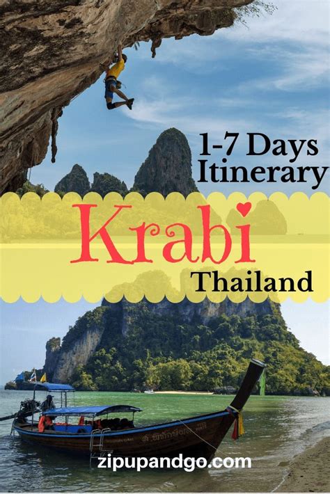 1 To 7 Days Krabi Itinerary Paradise In Asia Zip Up And Go Krabi