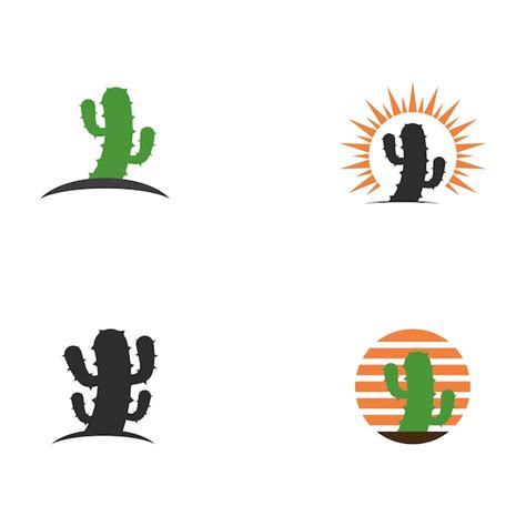 Premium Vector Cactus Logo Template Vector Icon Illustration