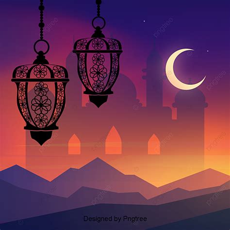 The background consists of different elements like. Decorative Landscape And Islamic Tdp, Decoration, Vector ...