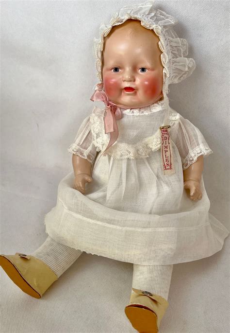 Vintage 1928 Horsman 15 Baby Dimples Composition Doll Dollyology