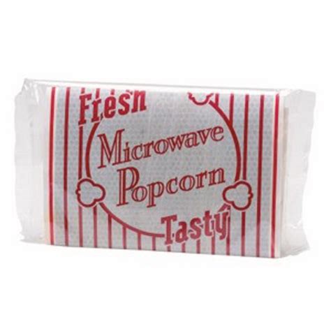 Microwave Popcorn W Stock Redwhite Striped Design Only Imprintitems