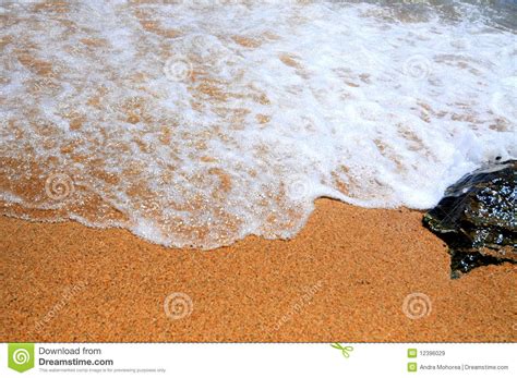 Foamy Wave Beach Summer Sand And Water Stock Image Image Of Sand