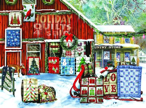 Holiday Quilts 1000 Piece Jigsaw Puzzle By In 2020 Holiday Quilts
