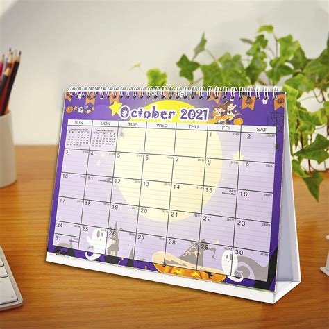 Buy Desk Calendar 2021 2022 Standing Flip 2021 2022 Desktop Calendar