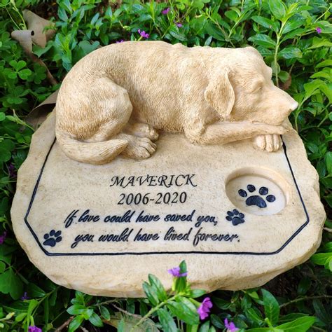 Personalized Pet Memorial Stone Engraved Stone Customized Grave Marker