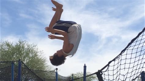 How To Do A Backflip On A Trampoline For Beginners Youtube