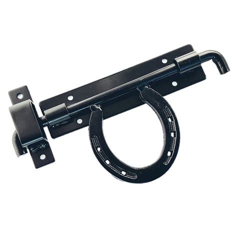 Western Heavy Duty Horse Shoe Gate Barn Universal Mount Door Latch