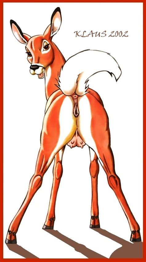 Rule 34 2002 Anus Bambi Film Cervine Deer Disney Faline Female Klaus Doberman Legs Spread