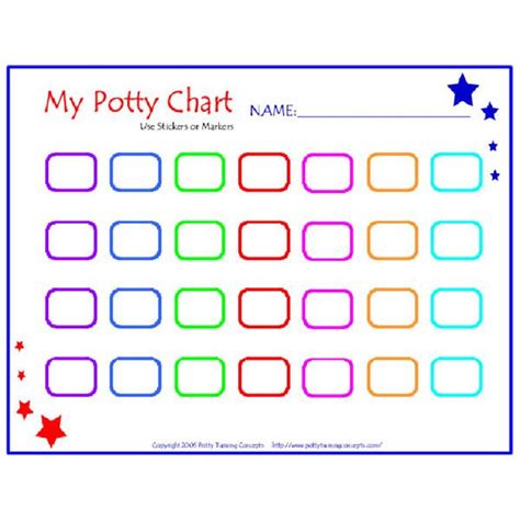 Potty Training Chart Blank Brynley Pinterest Chart Parents And