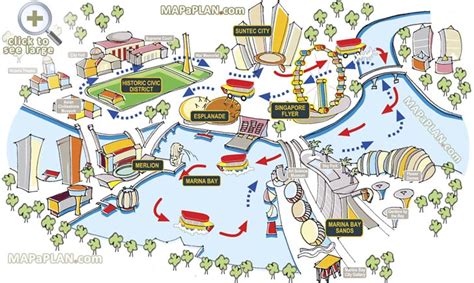 Singapore Maps Top Tourist Attractions Free Printable City Street