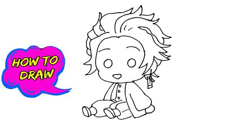 how to draw tanjiro easy step by step demon slayer tanjiro drawing youtube