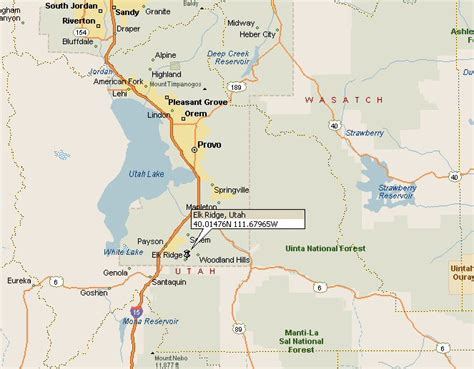 Elk Ridge Utah Map