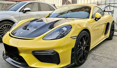 GT4 STYLE HALF CARBON FIBER BODYKITS FOR 2016-2019 PORSCHE CAYMAN 718