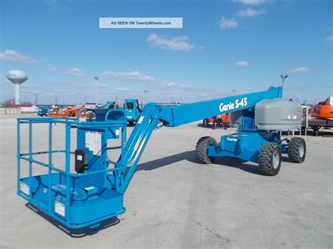 Genie S45 Aerial Manlift Boom Lift Man Boomlift Painted 45 Foot Lift Height