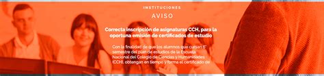 Correcta Inscripci N De Asignaturas Cch Para La Oportuna Emisi N De Certificados De Estudio