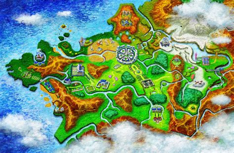 Pokémon X And Pokémon Y Art Shows The Kalos Region Map Pokédex Device