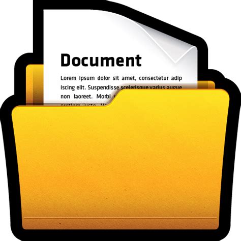 Document Documents File Folder Icon Royalty Free Vect