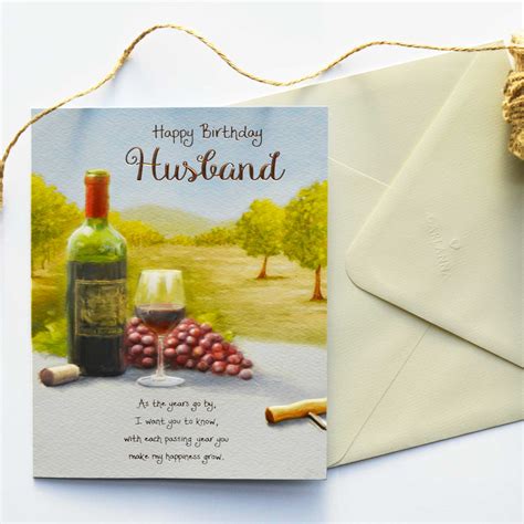 Sep 27, 2019 · after we are done celebrating your birthday, you must fill me in on the secrets to such a wonderful life. Words of Warmth Husband Birthday Card - Garlanna Greeting Cards