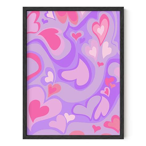 buy haus and hues pink cute wall decor purple aesthetic room decor indie s for teens y2k s