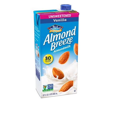 Almond Breeze Dairy Free Almondmilk Unsweetened Vanilla 32 Ounce