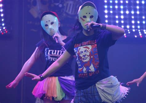 j pop s masked idols supports trump