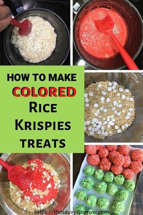 How To Make Colored Rice Krispie Treats Recipe Rice Krispie Treats