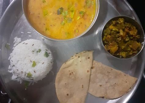 dal fry jeera rice with karari bhindi recipe by viral patel cookpad